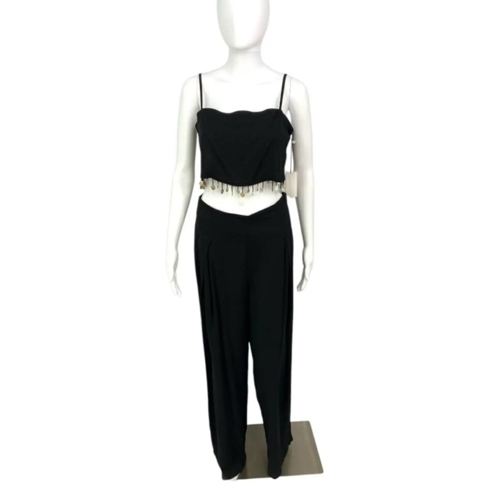 Jason Wu Black Set with Fringe Detail